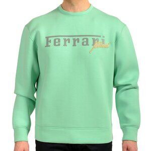 Scuderia Ferrari Men's Mint Embellished F-Lunga Sweatshirt Sweater US XS IT 46